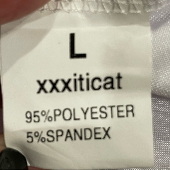 xxxiticat Women's Sleeveless Spaghetti Strap Satin White Midi Dress - Picture 8 of 8